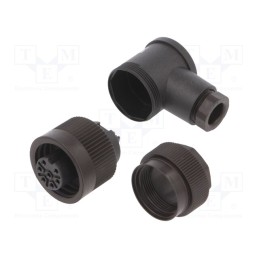 1 pcs x BINDER - 99 4218 70 07 - Connector: circular, 692,693,RD24, 250V, PIN: 7, plug, female, 10A