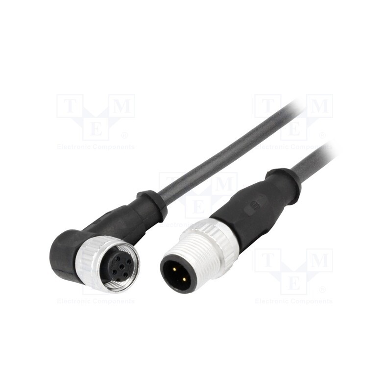 1 pcs x HARTING - 21348487491010 - Cable: for sensors/automation, PIN: 4, M12-M12, 1m, plug, plug, male