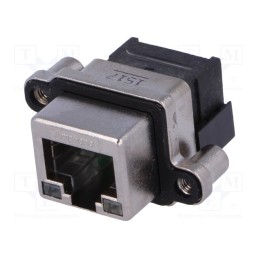 1 pcs x Amphenol Communications Solutions - MRJ-5381-M1 - Socket, RJ45, with LED, UL94V-0, IP67, for panel mounting, THT