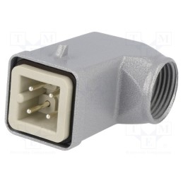 1 pcs x LAPP - EPIC KIT H-A 3 SS MTS M20 - Connector: HDC, plug, male, EPIC KIT, PIN: 4, 3+PE, size H-A 3, M20