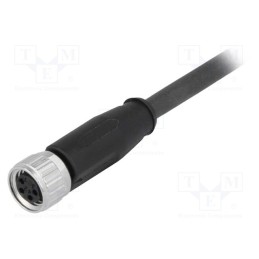 1 pcs x HARTING - 21348100489050 - Connector: M8, female, PIN: 4, straight, with lead, plug, 5m