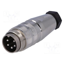 1 pcs x AMPHENOL - C09131H0051002U - Connector: M16, plug, male, soldering, for cable, PIN: 5, 5A, 300V