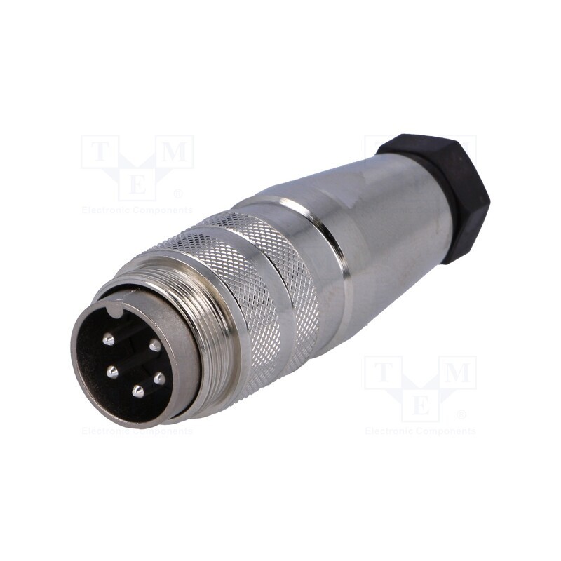 1 pcs x AMPHENOL - C09131H0051002U - Connector: M16, plug, male, soldering, for cable, PIN: 5, 5A, 300V