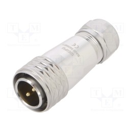 1 pcs x WEIPU - SA2010/P2IS - Plug, SA20, male, PIN: 2, IP67, 8÷12mm, 25A, soldering, for cable