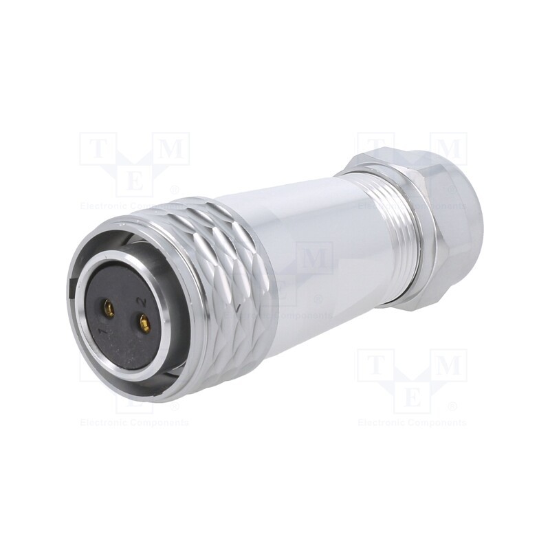 1 pcs x WEIPU - SA2010/S2IS - Plug, SA20, female, PIN: 2, IP67, 8÷12mm, 25A, soldering, for cable