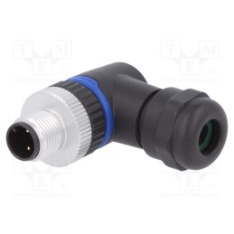 1 pcs x BULGIN - PXPPAM12RAM03ASTPG9 - Plug, M12, PIN: 3, male, A code-DeviceNet / CANopen, for cable