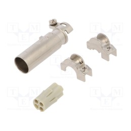 1 pcs x AMPHENOL - C146 A05 100 G8 - Connector: HDC, module,contact insert, male, PIN: 4, 400V