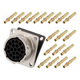 1 pcs x AMPHENOL - RT001619SNH-K - Connector: circular, RT360, socket, female, crimped, PIN: 19, 13A