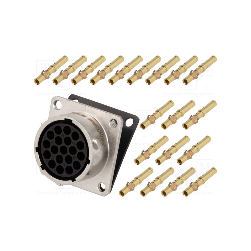 1 pcs x AMPHENOL - RT001619SNH-K - Connector: circular, RT360, socket, female, crimped, PIN: 19, 13A