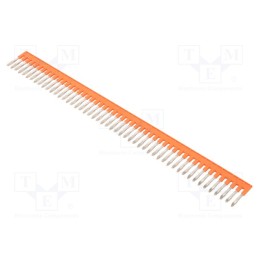 1 pcs x TE Connectivity - 1SNK905350R0000 (JB5-50) - Comb bridge, ways: 50, orange, Width: 5.2mm, SNK, 600V, Ht: 257.8mm