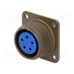 1 pcs x AMPHENOL - 97-3102A-16S-8S - Connector: circular, size 16S, 97, aluminium alloy, olive, socket