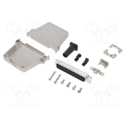 1 pcs x Amphenol Communications Solutions - L17DTZF37-RG+L717SDC37P - D-Sub, PIN: 37, male, straight, soldering, for cable, gold