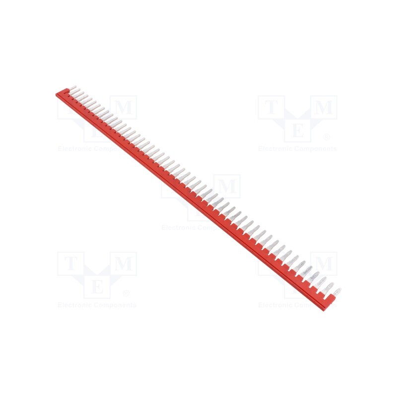 1 pcs x PHOENIX CONTACT - 3032224 - Comb bridge, ways: 50, red, Width: 6mm, UL94V-0