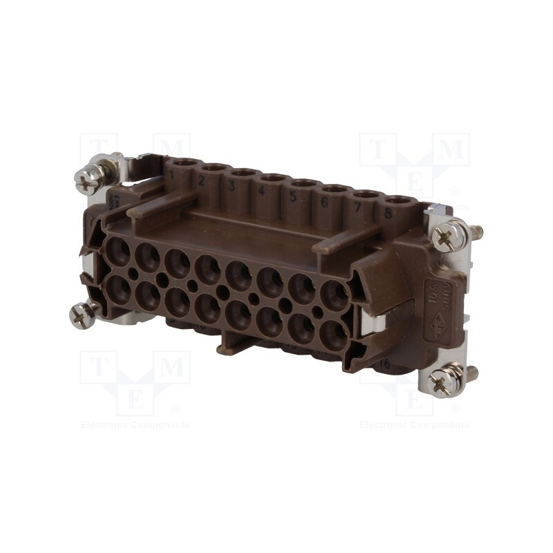 1 pcs x ILME - CNEF 16 RY - Connector: HDC, female, 180 °C, 16+PE, size 77.27, hot condition