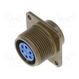 1 pcs x AMPHENOL - 97-3102A-14S-6S - Connector: circular, size 14S, 97, aluminium alloy, olive, socket