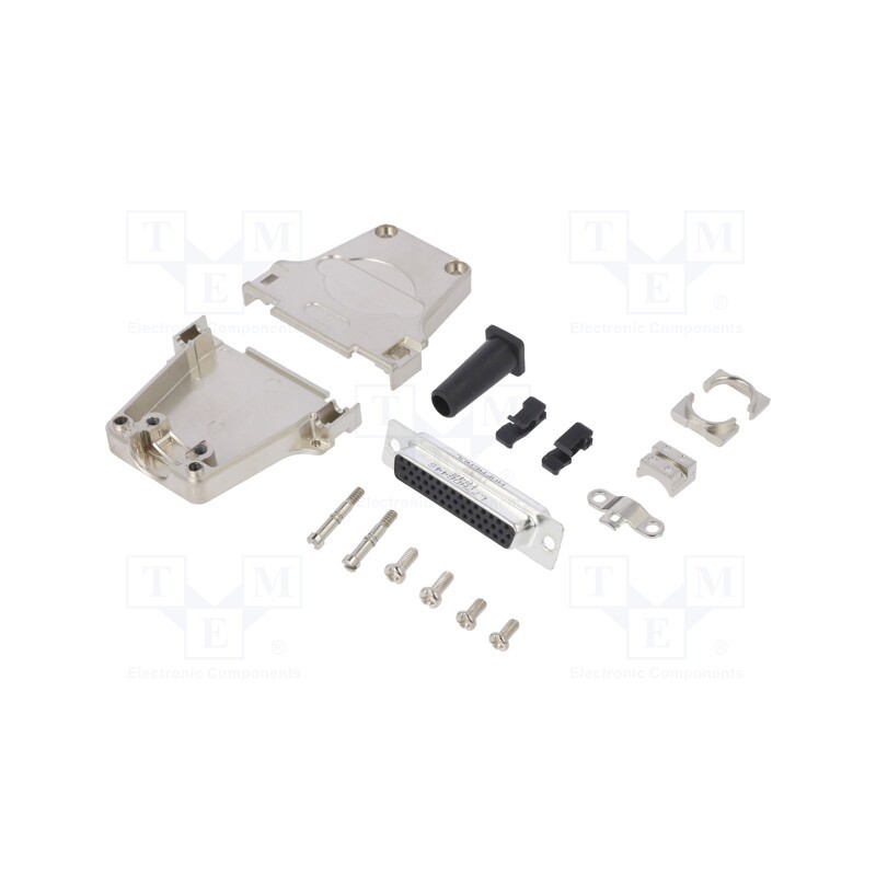 1 pcs x Amphenol Communications Solutions - L17DTZF25-RG+L77HDB44S - D-Sub HD, PIN: 44, female, straight, soldering, for cable, 