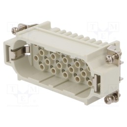1 pcs x MOLEX - 93601-0104 - Connector: HDC, contact insert, male, S-D, PIN: 25, size 16B, 10A