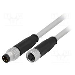 1 pcs x HARTING - 21348081481050 - Cable: for sensors/automation, M8-M8, male, female, PIN: 4, plug