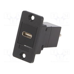 1 pcs x CLIFF - CP30611 - Coupler, USB C socket-front,USB C plug-back, SLIM, USB-C, 29mm