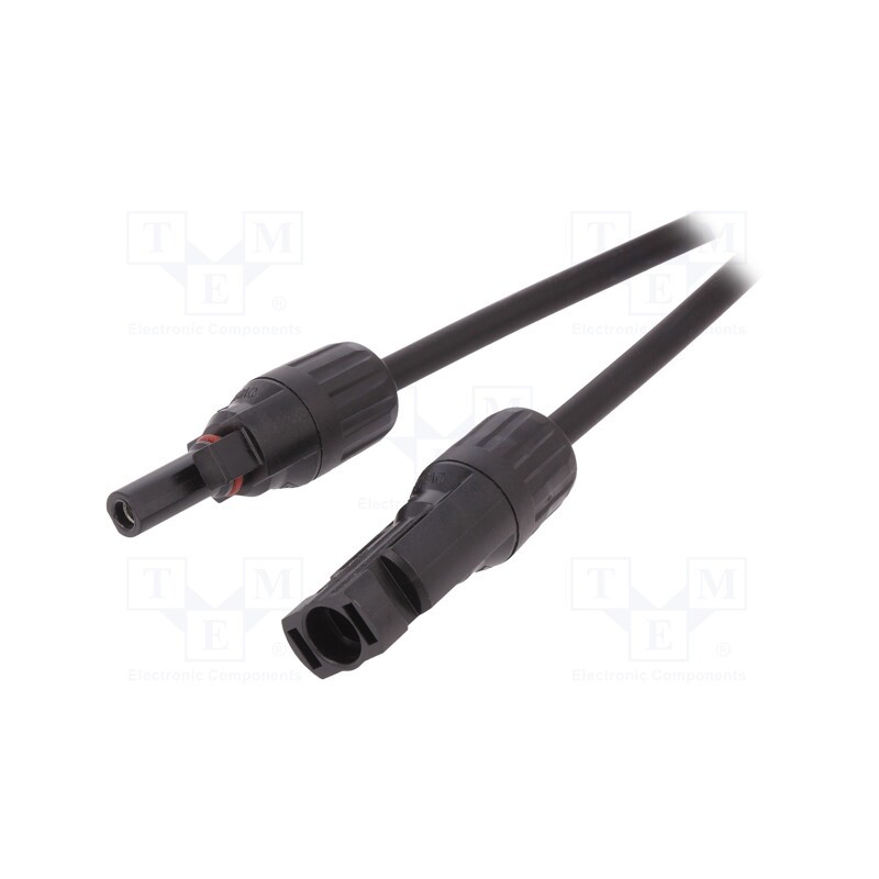 1 pcs x - SOLCON4-10M-MF-CAB - Cable: solar, male, female, 4mm2, plug, plug, PIN: 1, 10m, straight