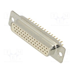 1 pcs x Deltron AG - HD-D44SY/2 - D-Sub HD, PIN: 44, socket, female, on PCBs, straight, THT