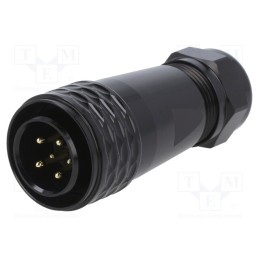 1 pcs x WEIPU - SA2010/P6IB - Plug, SA20, male, PIN: 6(4+2), IP67, 8÷12mm, soldering, for cable