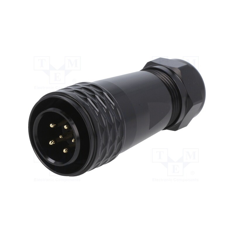 1 pcs x WEIPU - SA2010/P6IB - Plug, SA20, male, PIN: 6(4+2), IP67, 8÷12mm, soldering, for cable