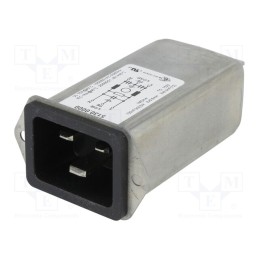 1 pcs x SCHURTER - 5130 - Connector: AC supply, socket, male, 16A, 250VAC, IEC 60320, C20 (I)