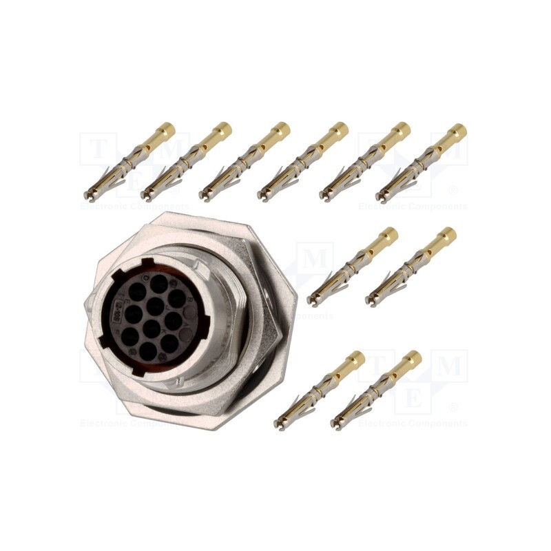 1 pcs x AMPHENOL - RT0W71210SNH-K - Connector: circular, RT360, socket,plug, female, crimped, PIN: 10