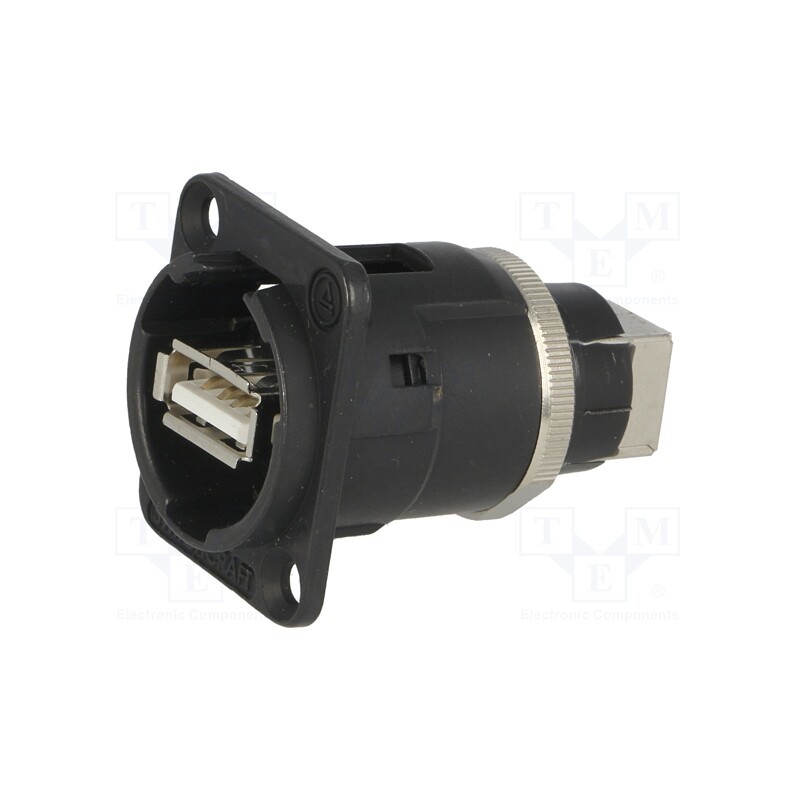 1 pcs x SWITCHCRAFT - EHUSBABBX - Adapter, USB A socket-front,USB B socket-back, EH, USB 2.0