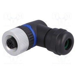 1 pcs x BULGIN - PXPPAM12RAF03ASTPG9 - Plug, M12, PIN: 3, female, A code-DeviceNet / CANopen, for cable