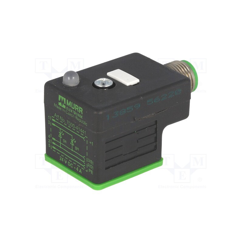 1 pcs x MURR ELEKTRONIK - 7000-41441-0000000 - Connector: valve connector, adapter,plug, form A, 18mm, female