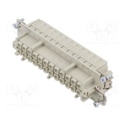 1 pcs x WEIDMu00dcLLER - 1745790000 HDC HE 24 FT - Connector: rectangular, female, PIN: 24, 24+PE, size 8, screws, 16A
