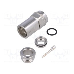 1 pcs x TELEGu00c4RTNER - J01020A0149 - Plug, N, male, straight, 50Ω, soldering,clamp, for cable, PTFE