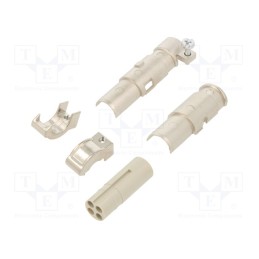 1 pcs x AMPHENOL - C146 B05 100 G8 - Connector: HDC, module,contact insert, female, PIN: 4, 400V