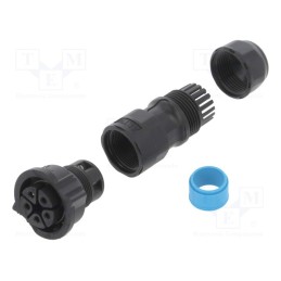 1 pcs x AMPHENOL LTW - DC-05BFFB-QL8LPP - Connector: circular, female, plug, screw terminal, PIN: 5, X-Lok