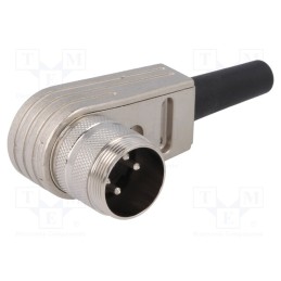 1 pcs x AMPHENOL - T3360005U - Connector: M16, plug, male, soldering, for cable, PIN: 5, 5A, 300V
