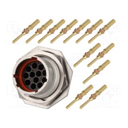 1 pcs x AMPHENOL - RT071412PNH-K - Connector: circular, RT360, socket,plug, male, crimped, PIN: 12, 13A