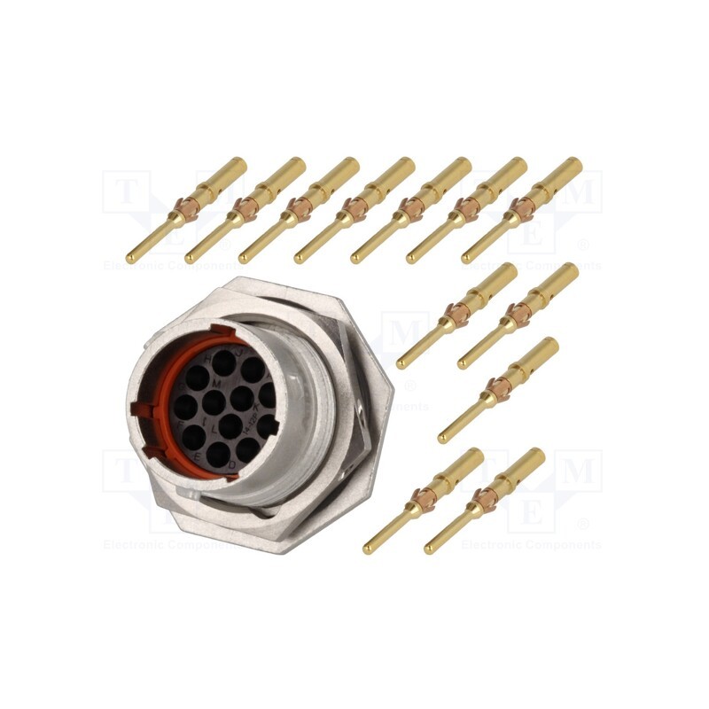 1 pcs x AMPHENOL - RT071412PNH-K - Connector: circular, RT360, socket,plug, male, crimped, PIN: 12, 13A