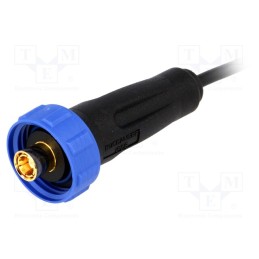 1 pcs x BULGIN - PX0416/1M00 - Connector: SMB, plug, RG174, with lead, internal thread, IP68, 1m