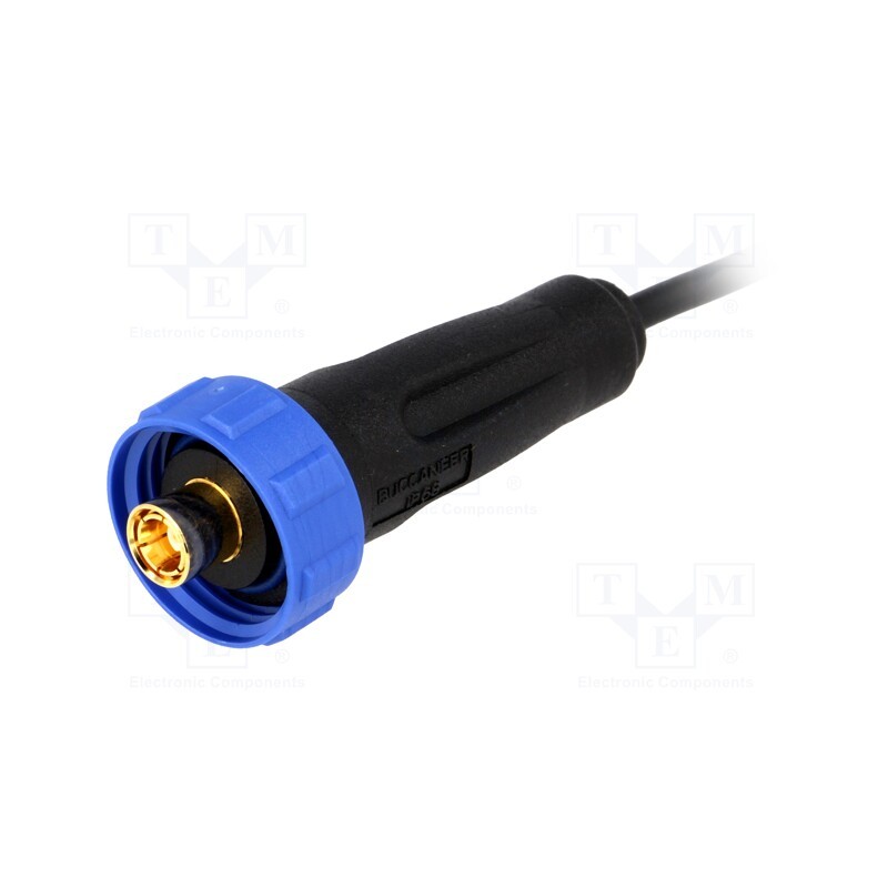 1 pcs x BULGIN - PX0416/1M00 - Connector: SMB, plug, RG174, with lead, internal thread, IP68, 1m