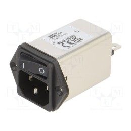 1 pcs x SCHAFFNER - FN9264-10-06 - Connector: AC supply, socket, male, 250VAC, -25÷85°C