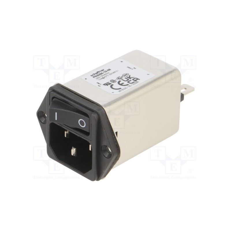 1 pcs x SCHAFFNER - FN9264-10-06 - Connector: AC supply, socket, male, 250VAC, -25÷85°C