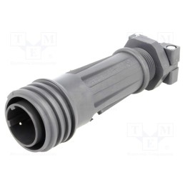 1 pcs x BULGIN - EXP-A921/02/P - Connector: circular, plug, male, PIN: 2, EXPlora, Contacts: brass
