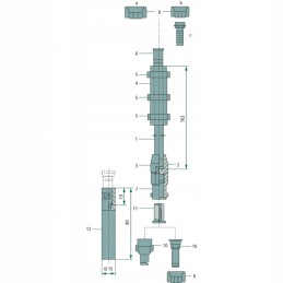 Sprayer filter, red plastic, 6700652565600