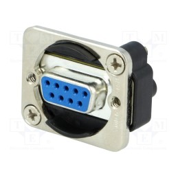 1 pcs x SWITCHCRAFT - EHDB9MF - Transition: D-Sub coupler, silver, EH, XLR standard, 19x24mm