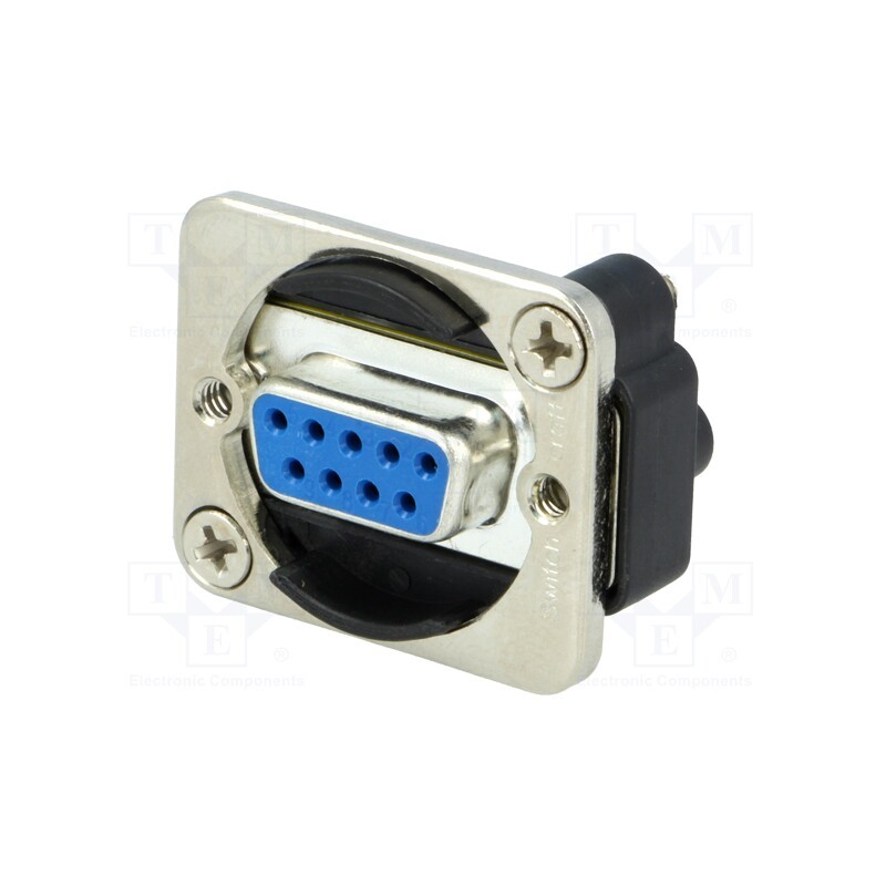 1 pcs x SWITCHCRAFT - EHDB9MF - Transition: D-Sub coupler, silver, EH, XLR standard, 19x24mm