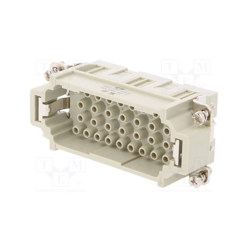 1 pcs x TE Connectivity - HEE-032-M - Connector: HDC, male, HEE, PIN: 32, 32+PE, size 6, w/o contacts, 16A
