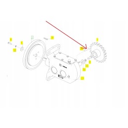 100109200 sprocket wheel of the rotor drum drive