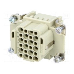 1 pcs x HARTING - 9160243101 - Connector: HDC, contact insert, female, Han® DD, PIN: 24, 24+PE